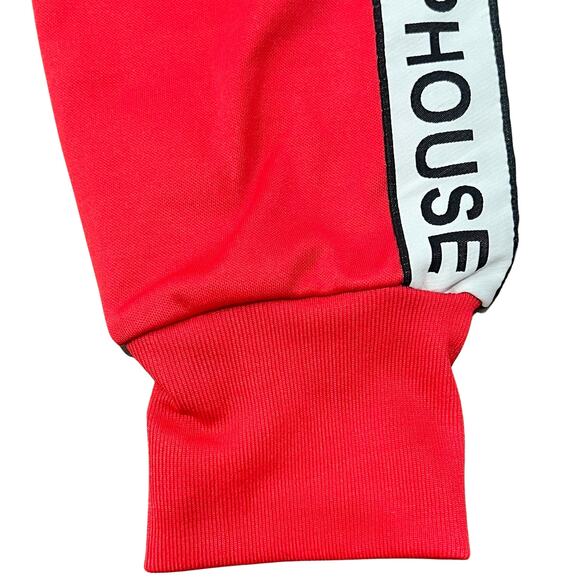 Trap House Red White Sweatpants Track Pants size S Streetwear Athleisure Unisex - Picture 7 of 13